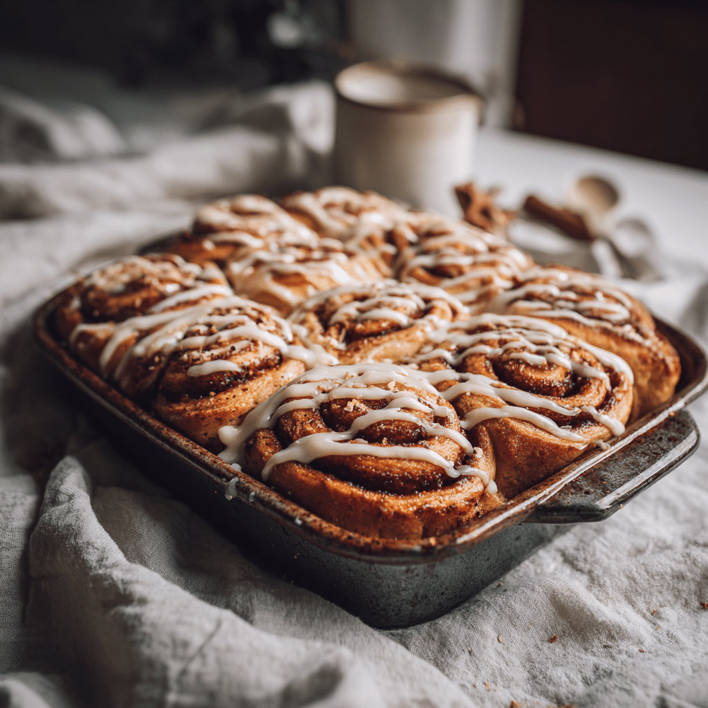 Vegan Gingerbread Cinnamon Rolls Recipe - Recipe Image