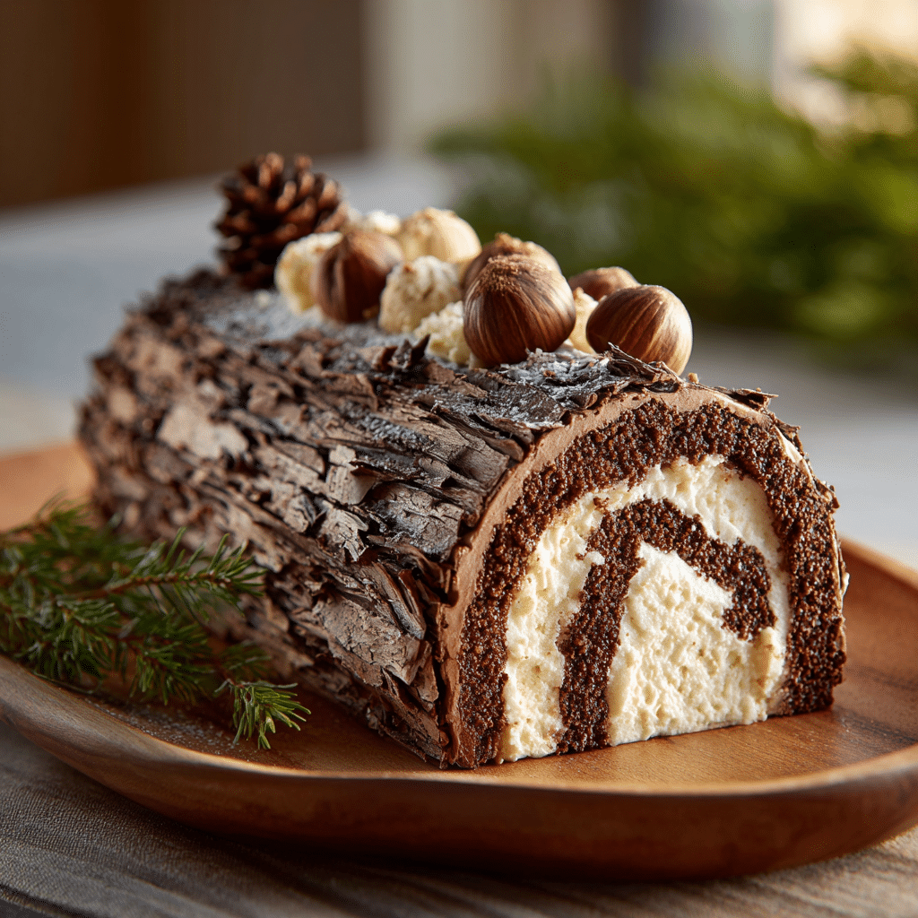 Hazelnut Yule Log: 7 Delicious Ways to Celebrate Joy Recipe - Recipe Image
