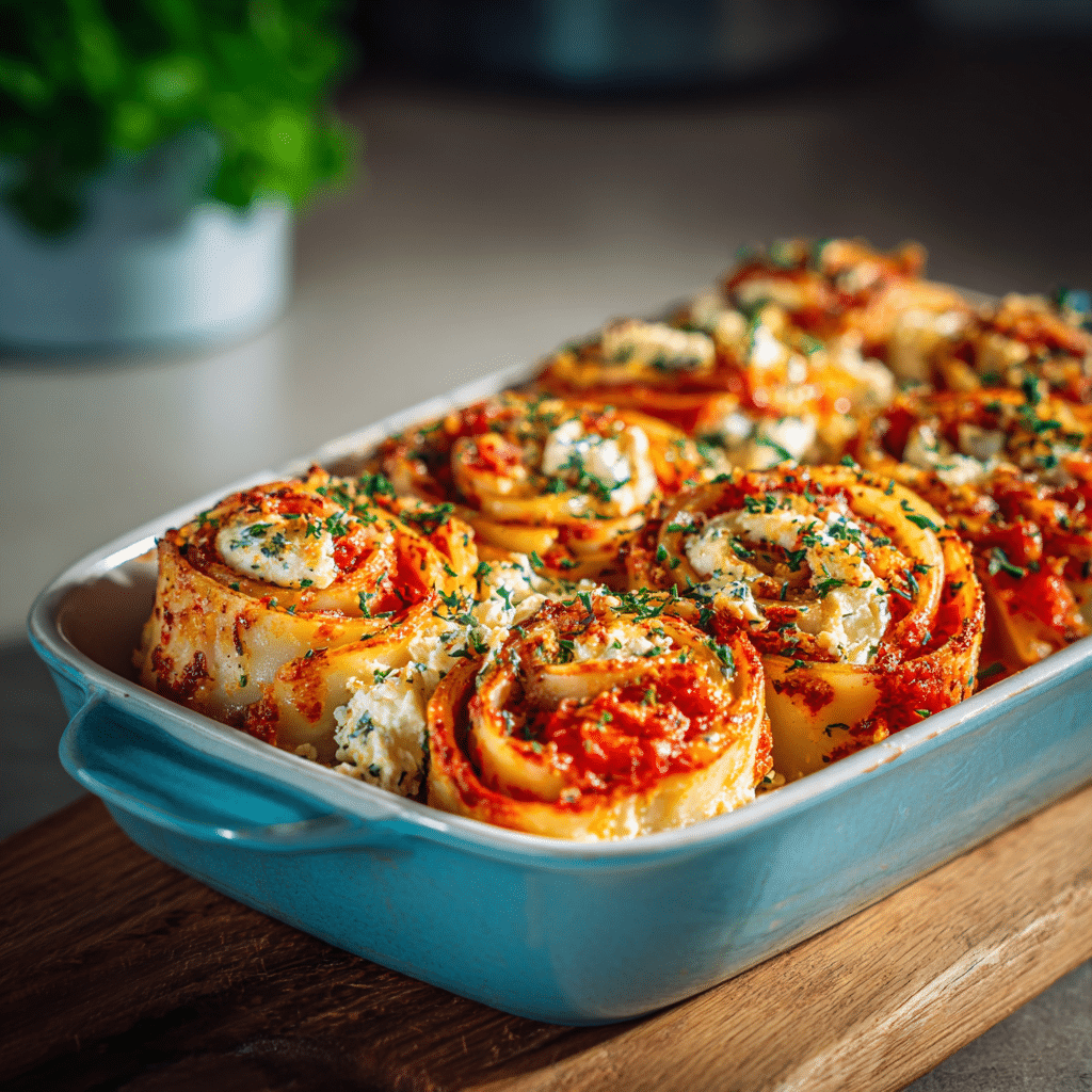 Baked Feta Pasta Rolls (TikTok Upgrade) Recipe - Recipe Image