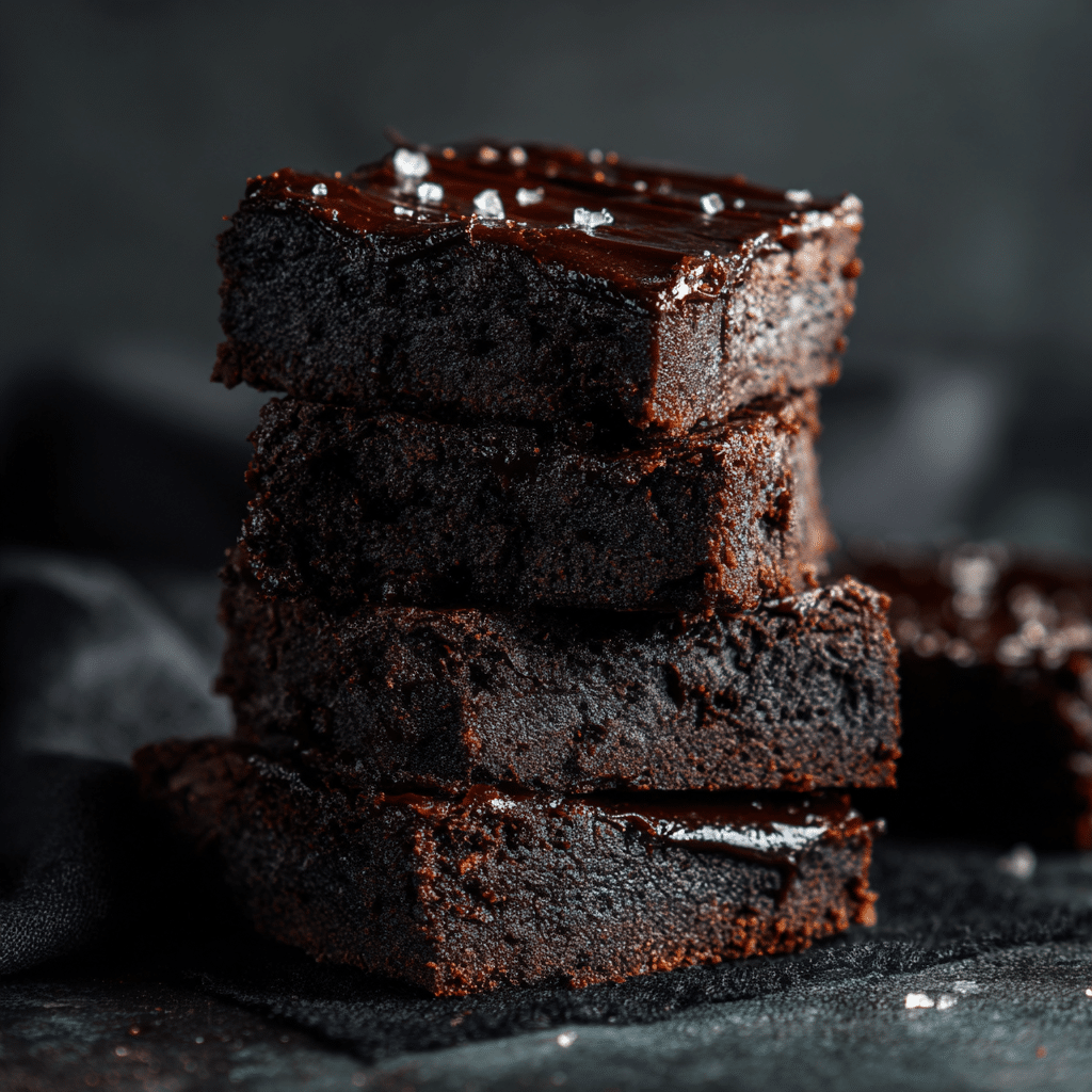 Black Garlic Chocolate Brownies Recipe - Recipe Image