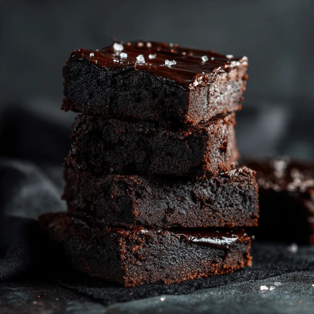 Black Garlic Chocolate Brownies Recipe - Recipe Image