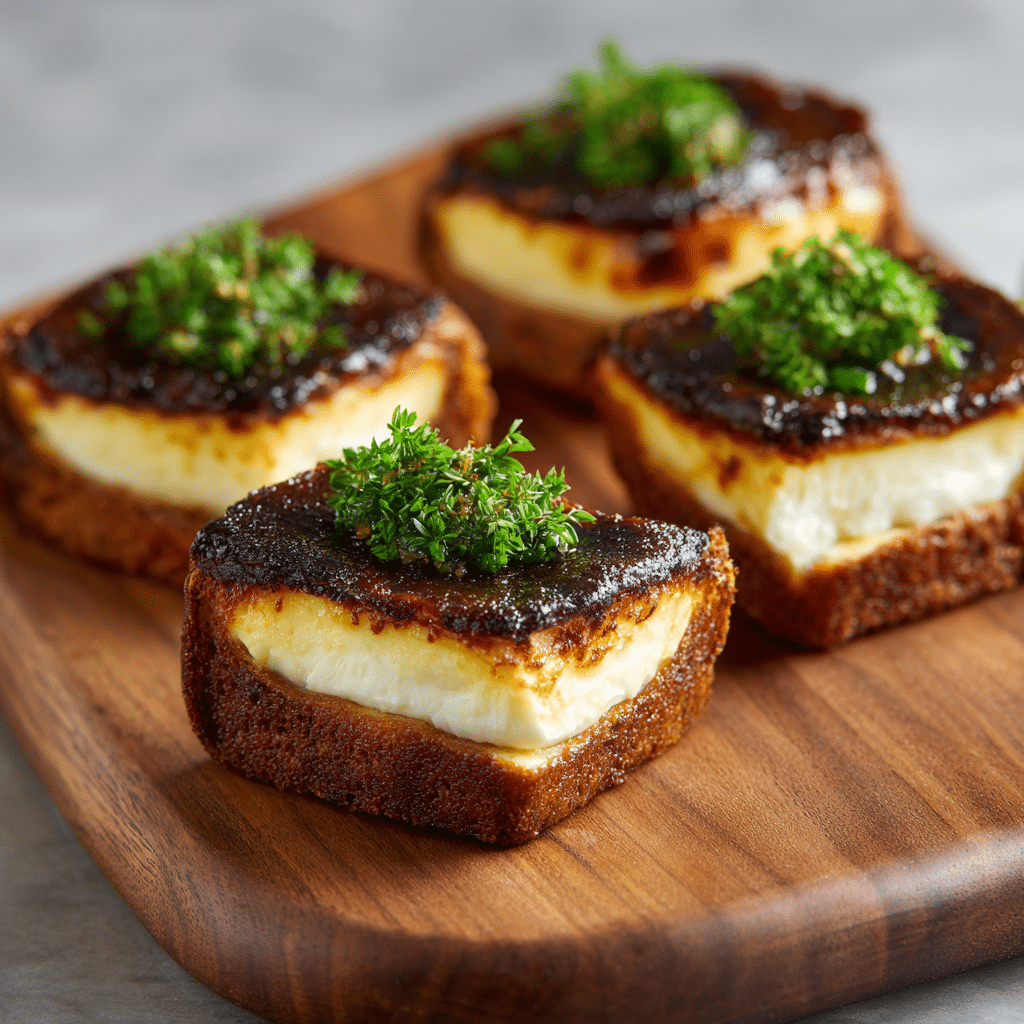 Burnt Basque Cheesecake Toasts Recipe - Recipe Image