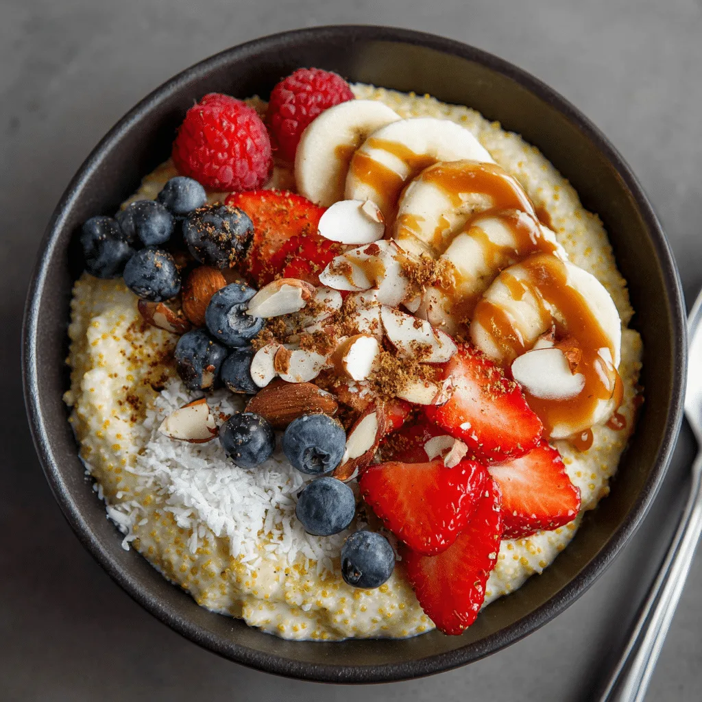 Creamy Vanilla Millet Breakfast Bowl Recipe - Recipe Image