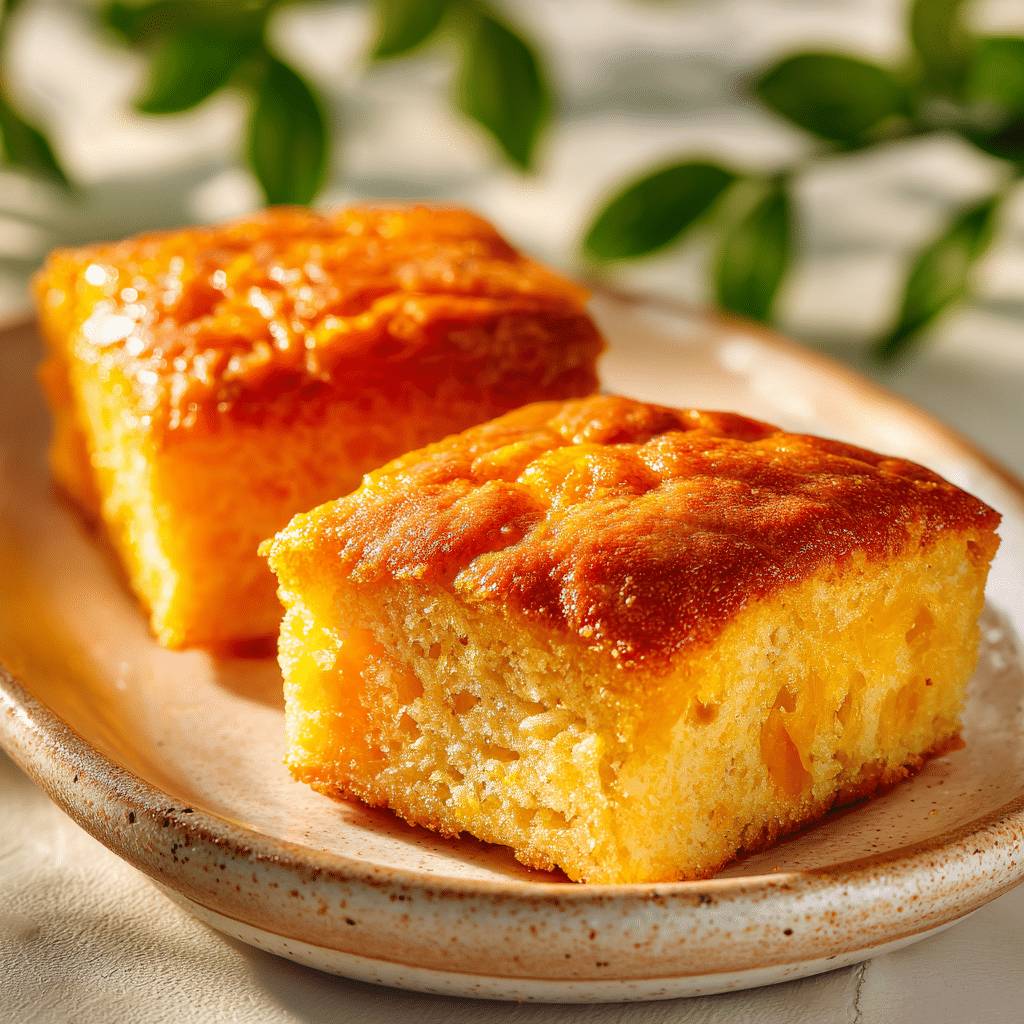 Soft Orange Breakfast Muffin Squares Recipe
