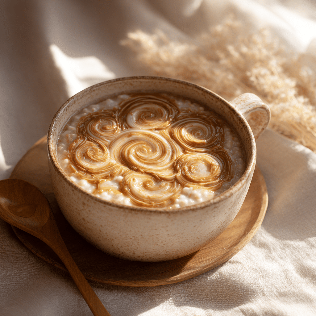 Creamy Peanut Butter Rice Porridge Recipe - Recipe Image