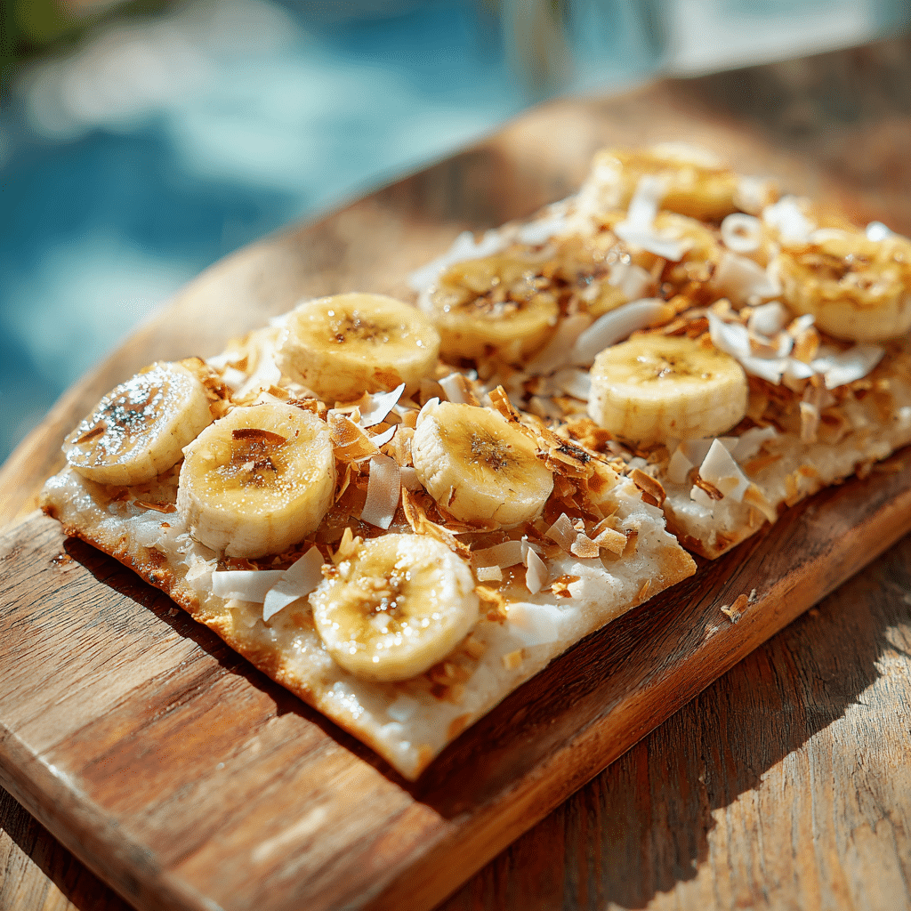 Coconut Banana Breakfast Flatbread Recipe - Recipe Image