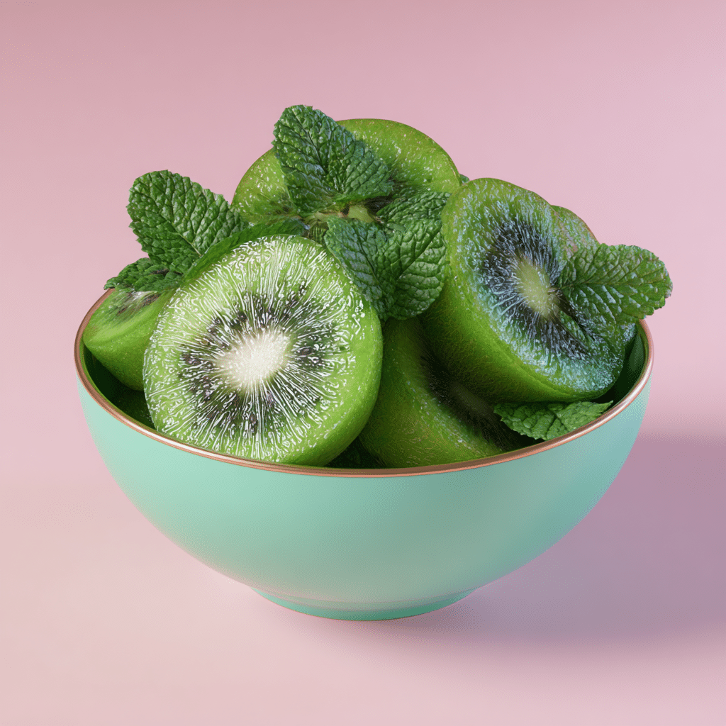 Fresh Kiwi Mint Morning Bowl Recipe - Recipe Image