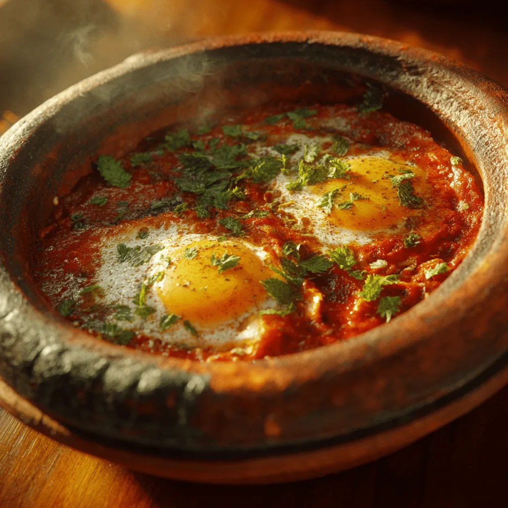 Savory Tomato Egg Breakfast Clay Bake Recipe - Recipe Image