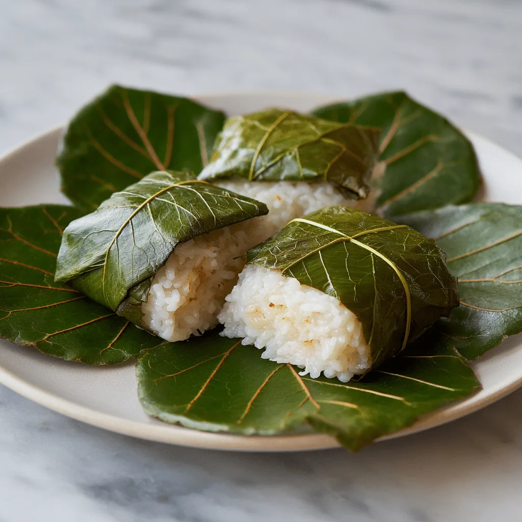 Steamed Coconut Rice Breakfast Parcels Recipe - Recipe Image