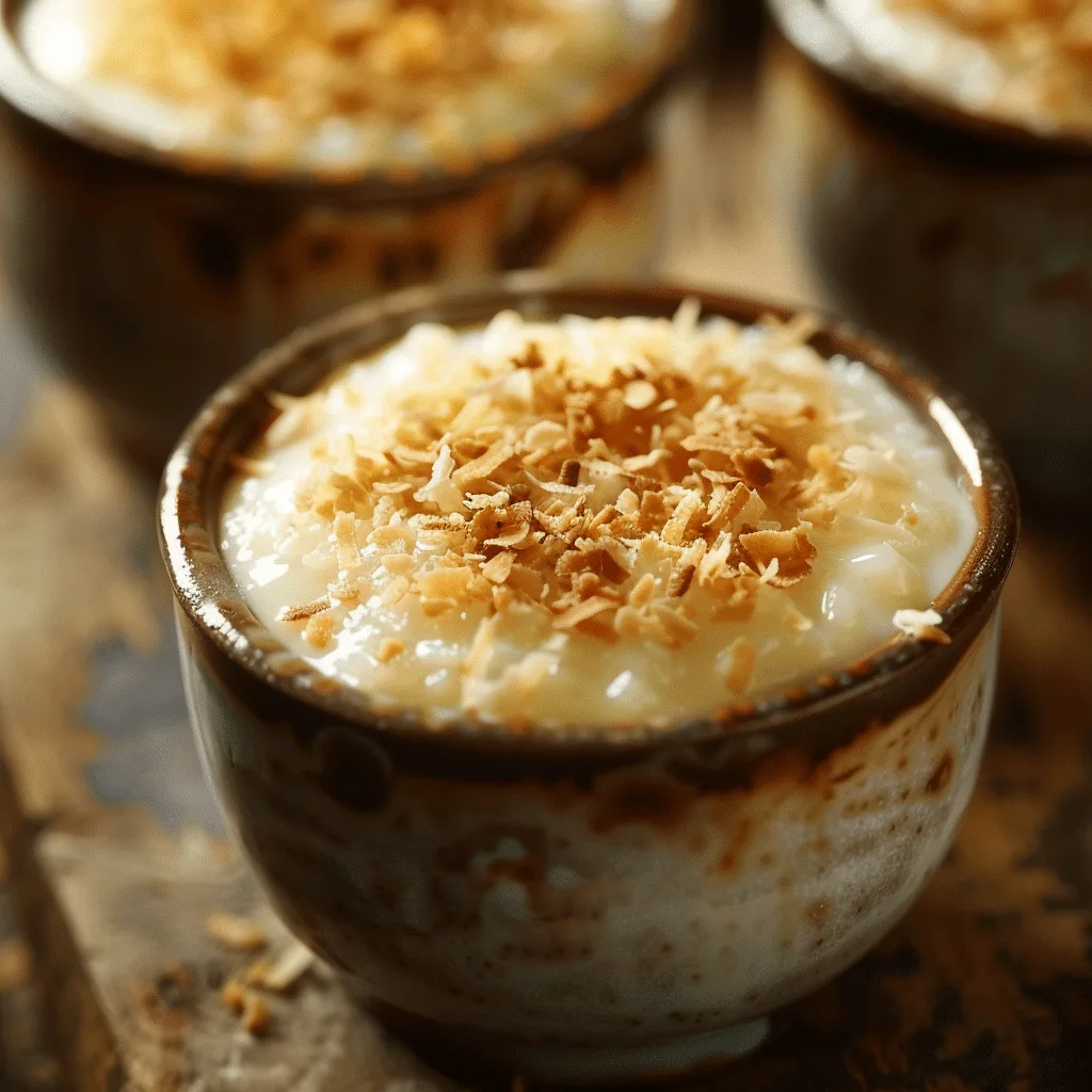 Creamy Coconut Rice Breakfast Custard Recipe - Recipe Image