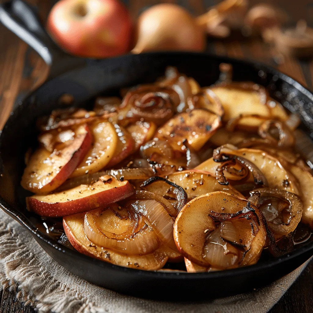 Savory Apple & Onion Breakfast Skillet Recipe - Recipe Image