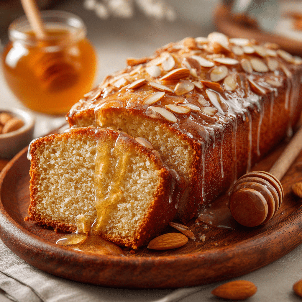 Honey Almond Cake Recipe - Recipe Image