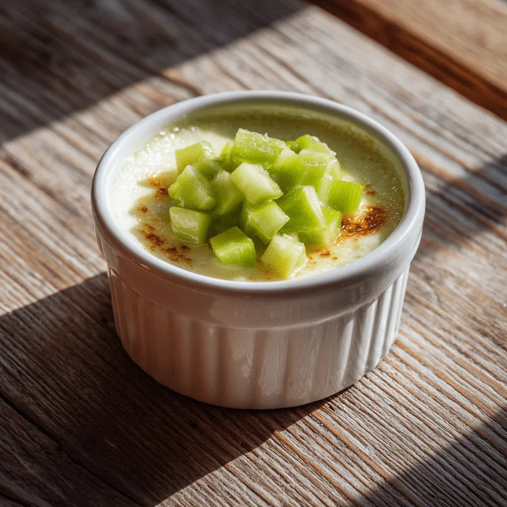 Creamy Green Apple Breakfast Custard Recipe - Recipe Image