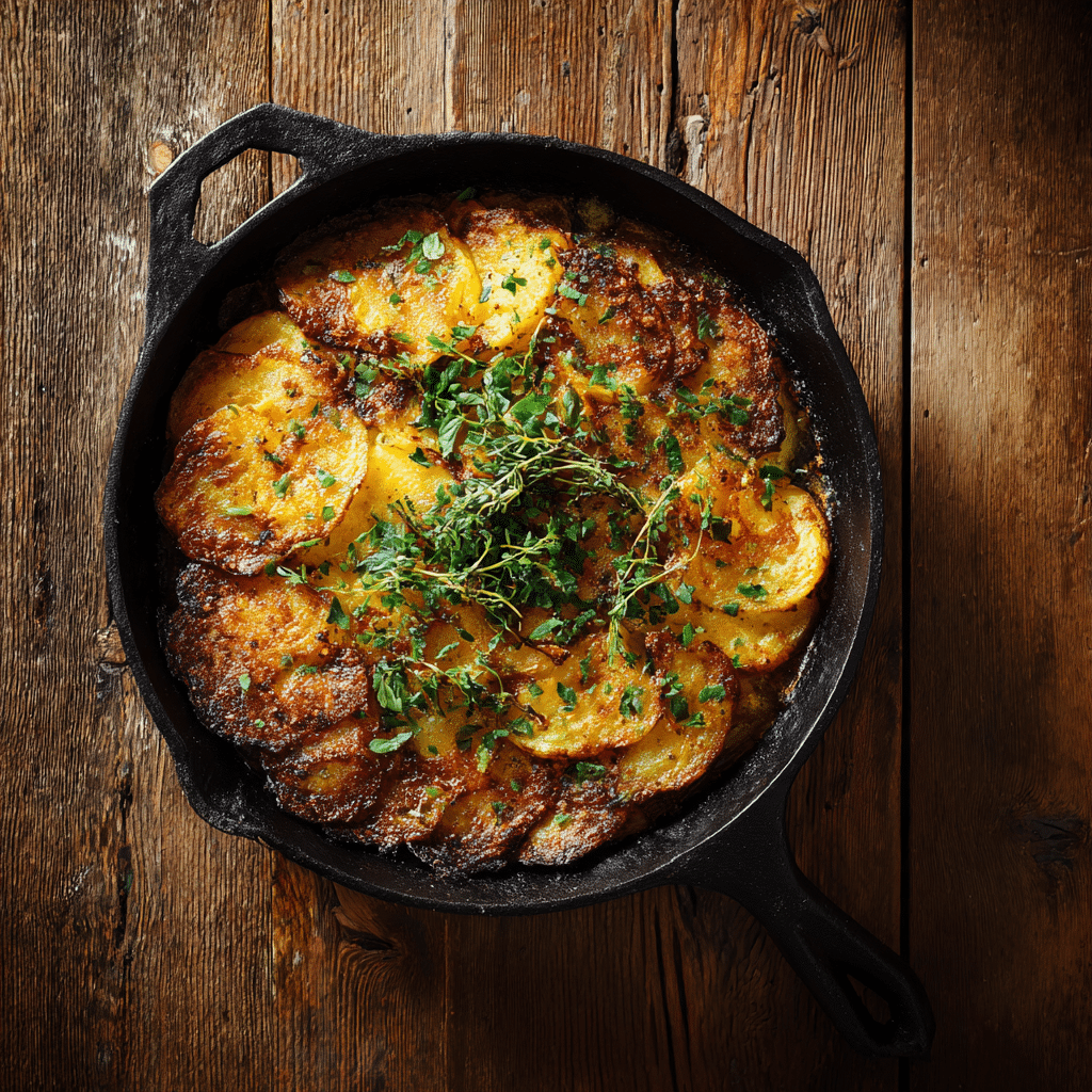 Savory Potato & Onion Skillet Recipe - Recipe Image