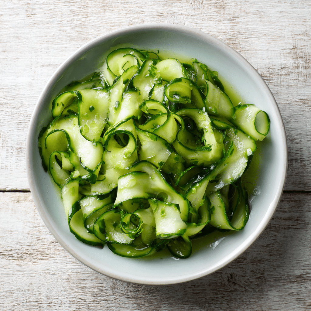 Simple Cucumber Ribbon Salad Recipe - Recipe Image