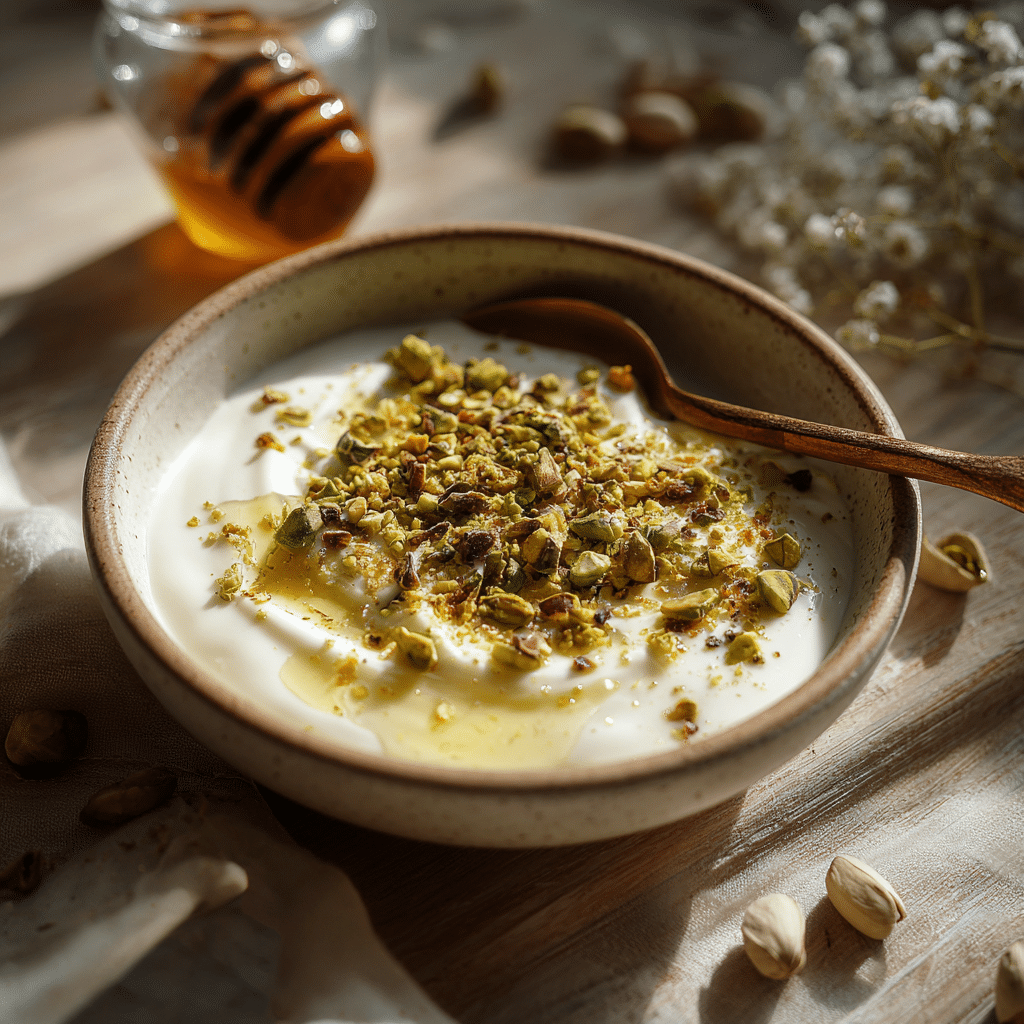 Simple Pistachio Yogurt Bowl Recipe - Recipe Image