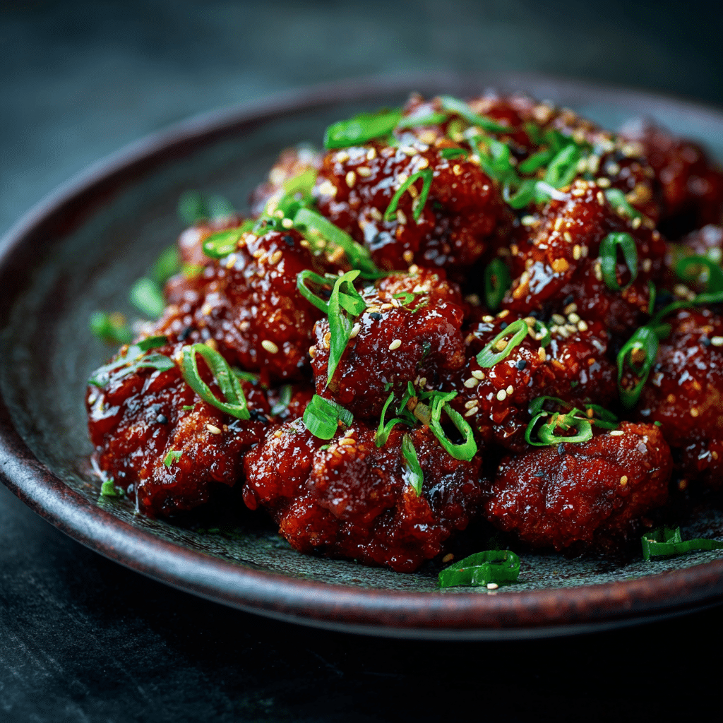 Simple Korean-Style Sticky Chicken Recipe - Recipe Image