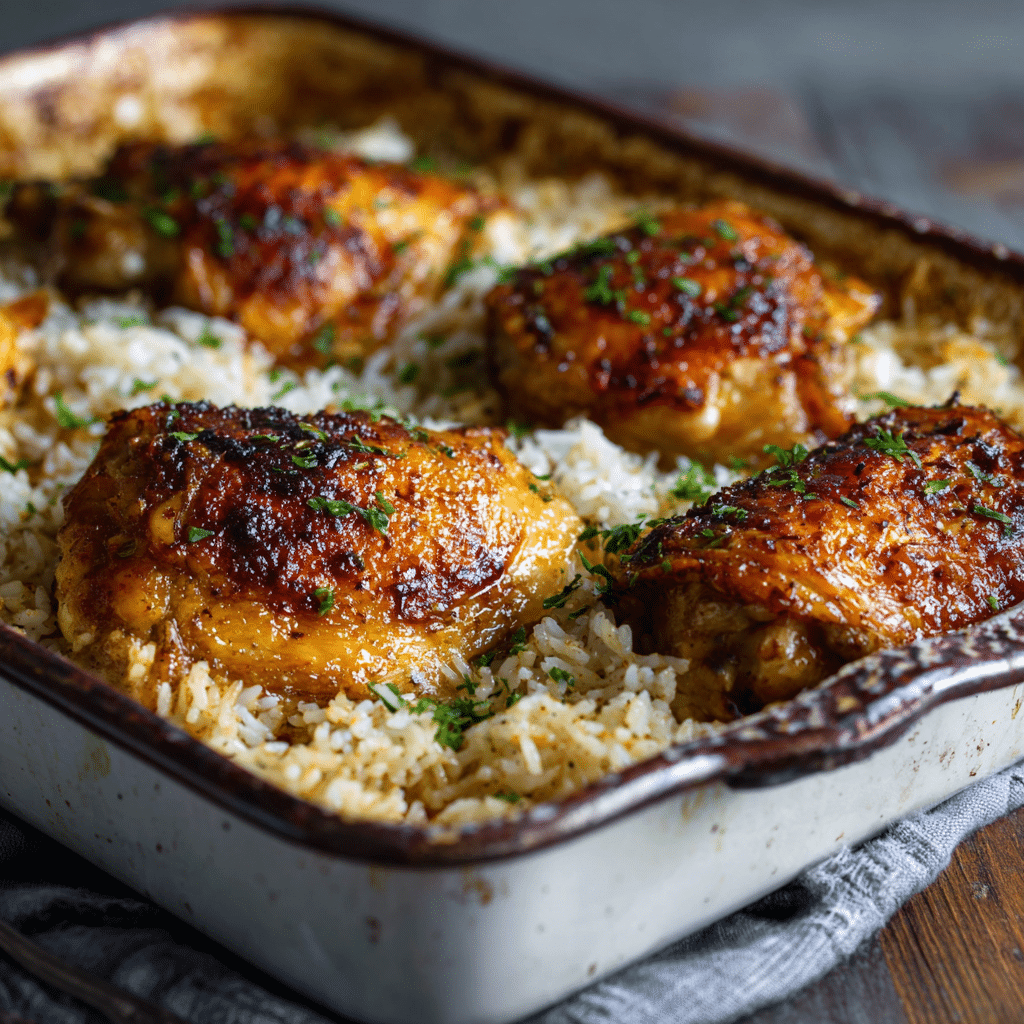 Simple One-Pan Chicken & Rice Recipe - Recipe Image