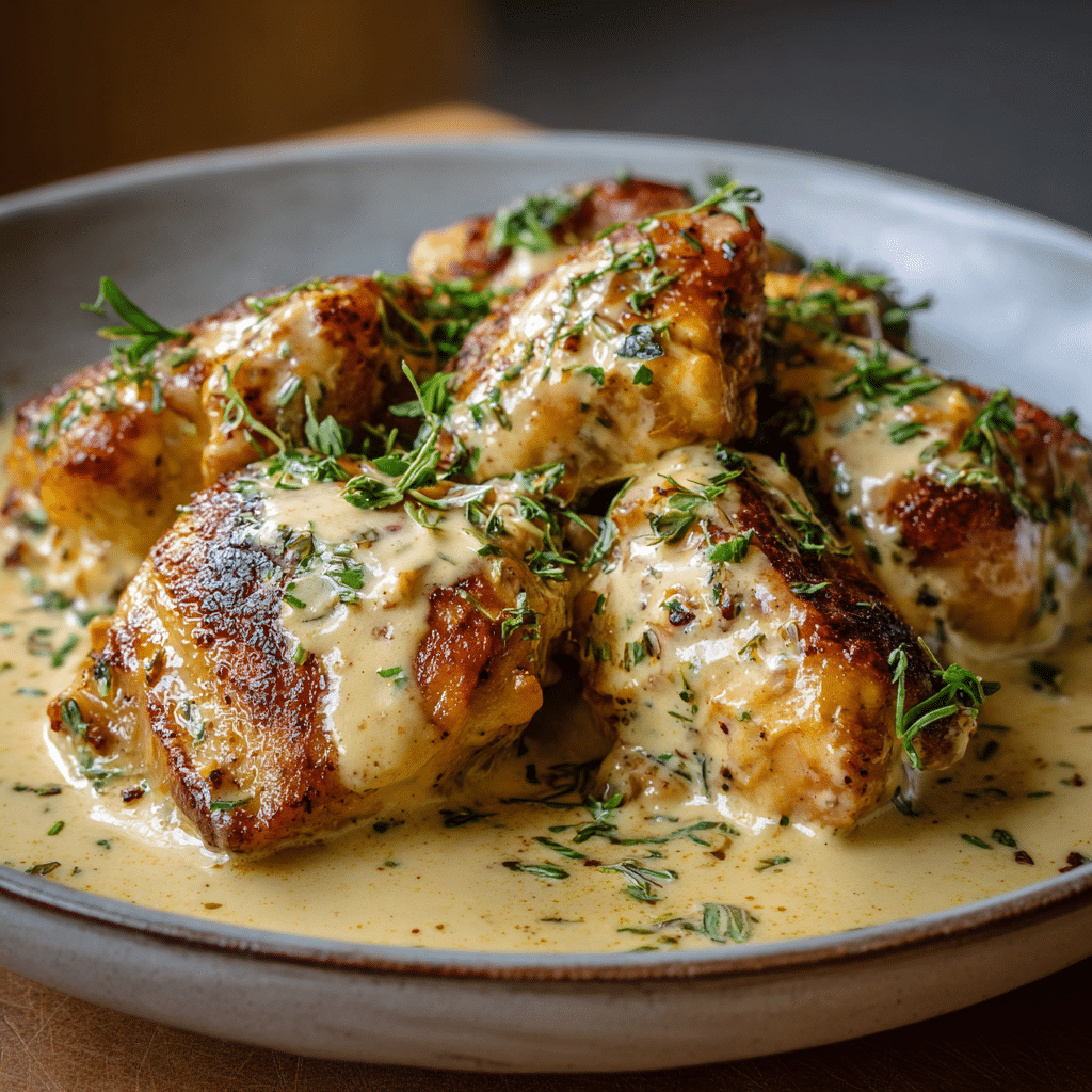 Simple Creamy Dijon Chicken Recipe - Recipe Image