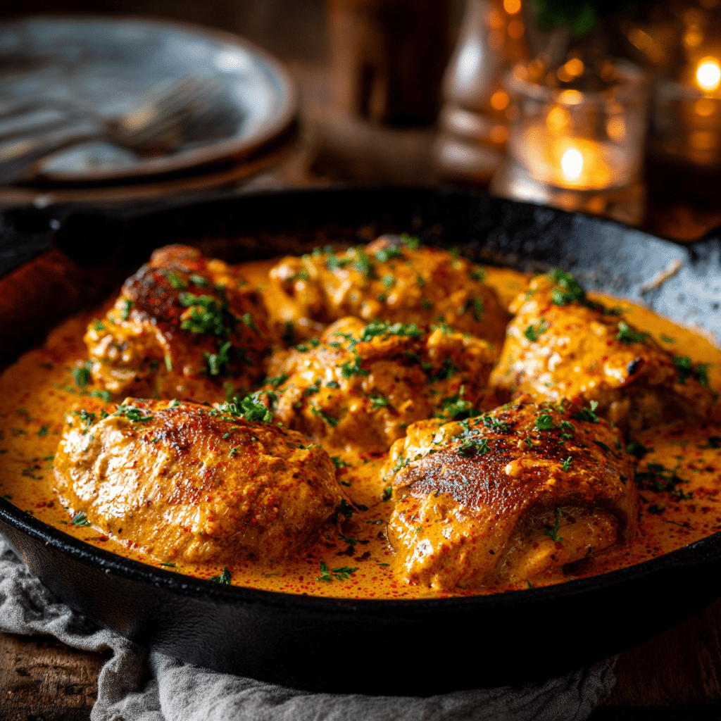 Simple Smoky Paprika Cream Chicken Recipe - Recipe Image