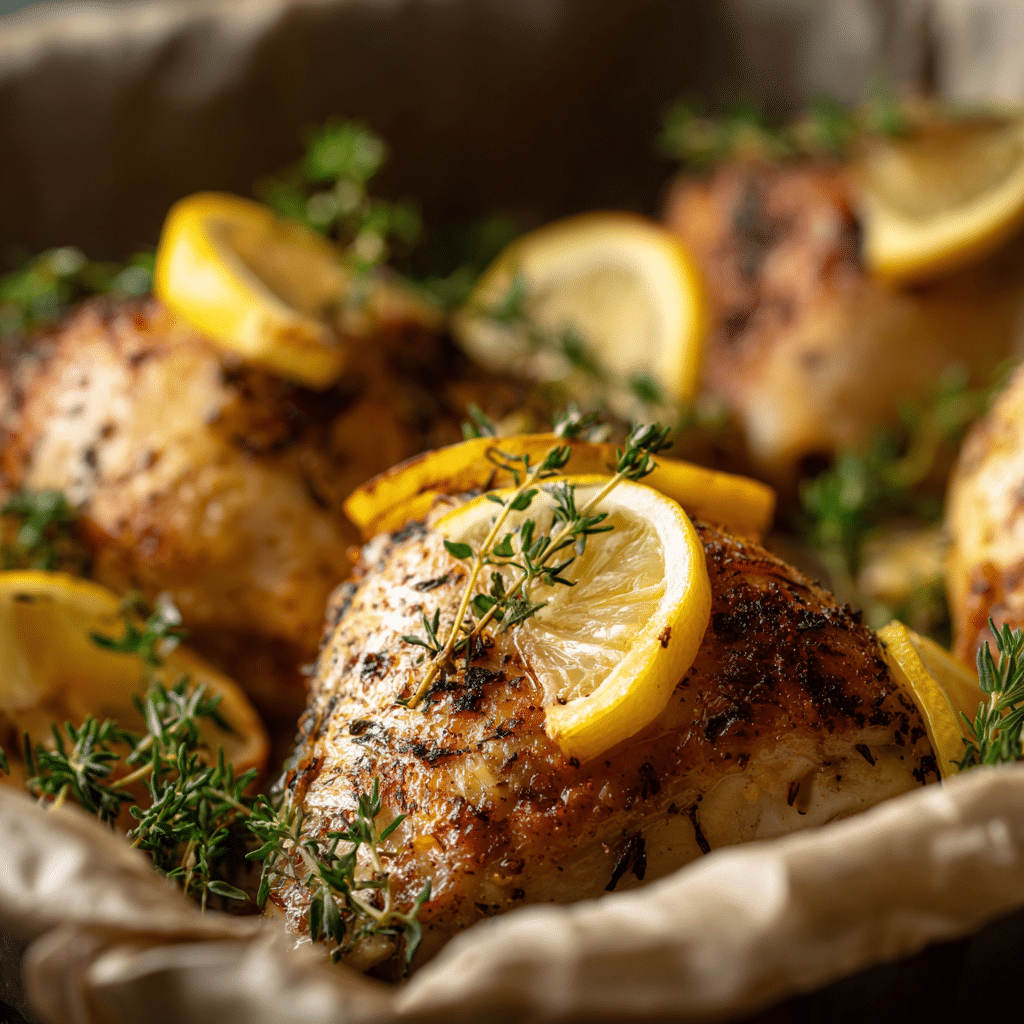 Simple Lemon Thyme Chicken Recipe - Recipe Image