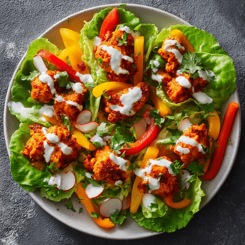 Buffalo Chicken Lettuce Bowl Recipe - Recipe Image