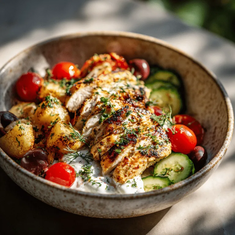 Mediterranean Chicken Bowl Recipe