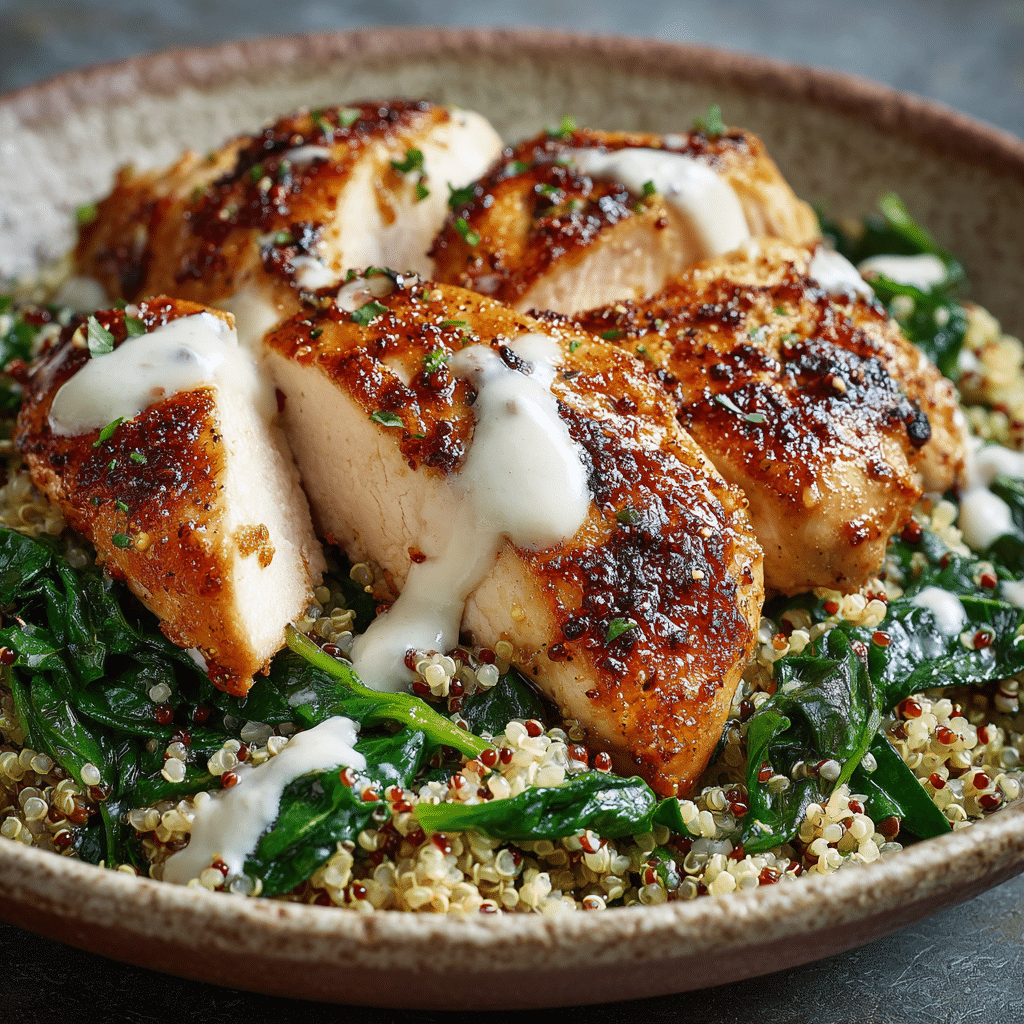 Greek Yogurt Chicken Protein Bowl Recipe - Recipe Image