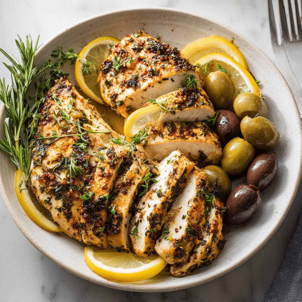 Air Fryer Mediterranean Chicken Recipe - Recipe Image