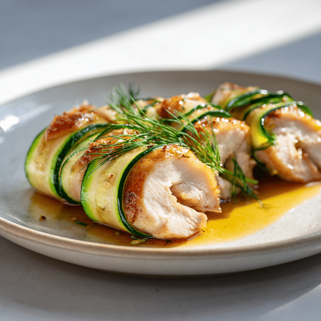 Air Fryer Zucchini-Wrapped Chicken Recipe - Recipe Image
