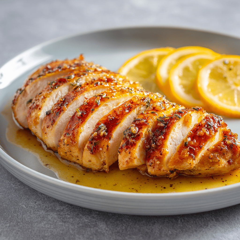 Air Fryer Lemon Garlic Chicken Breast Recipe - Recipe Image