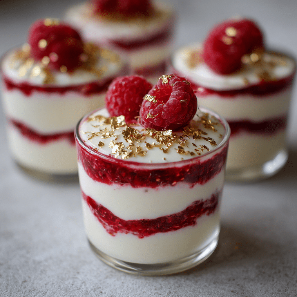 White Chocolate Raspberry Mini Mousse Recipe - Recipe Image