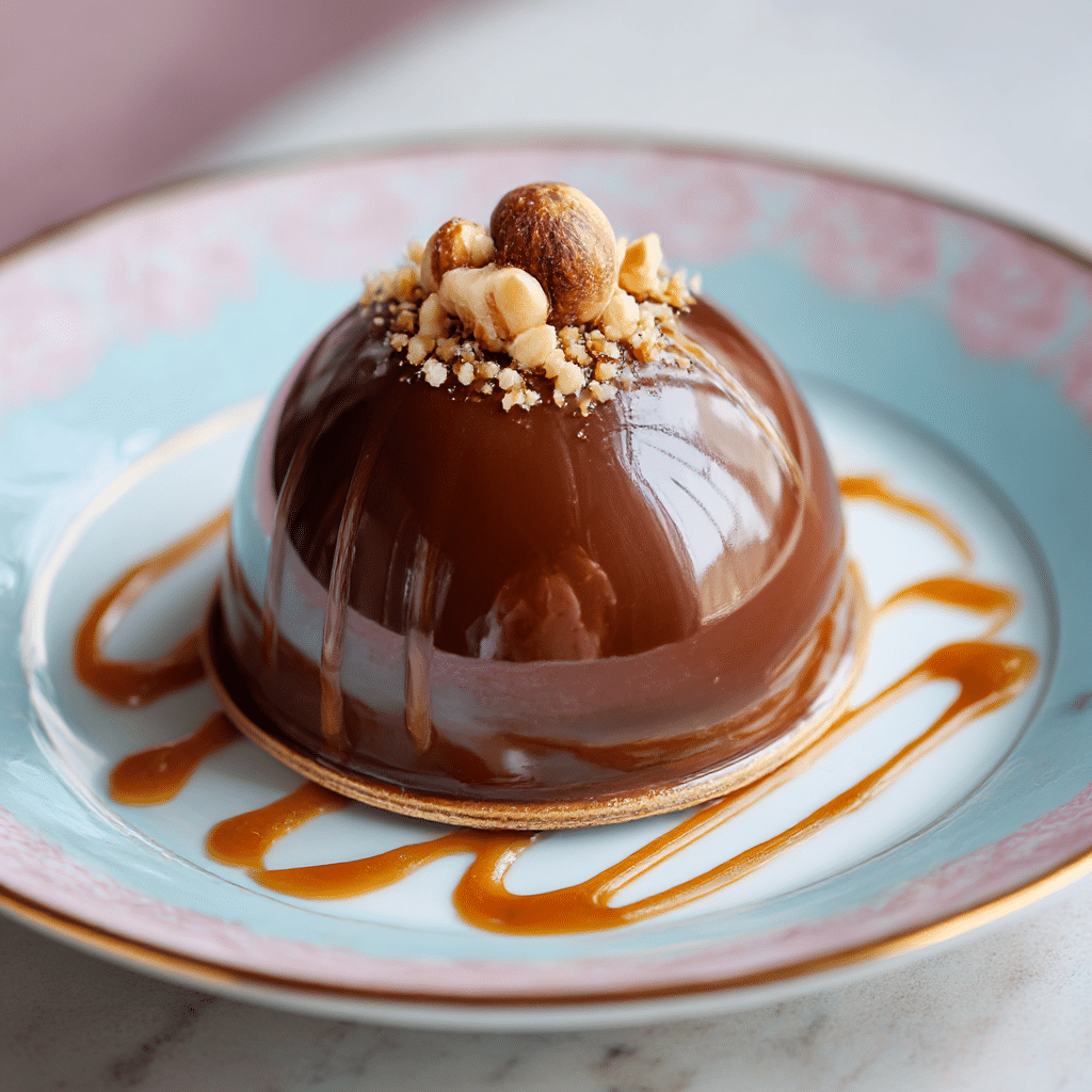 Chocolate Hazelnut Mini Dome Recipe - Recipe Image