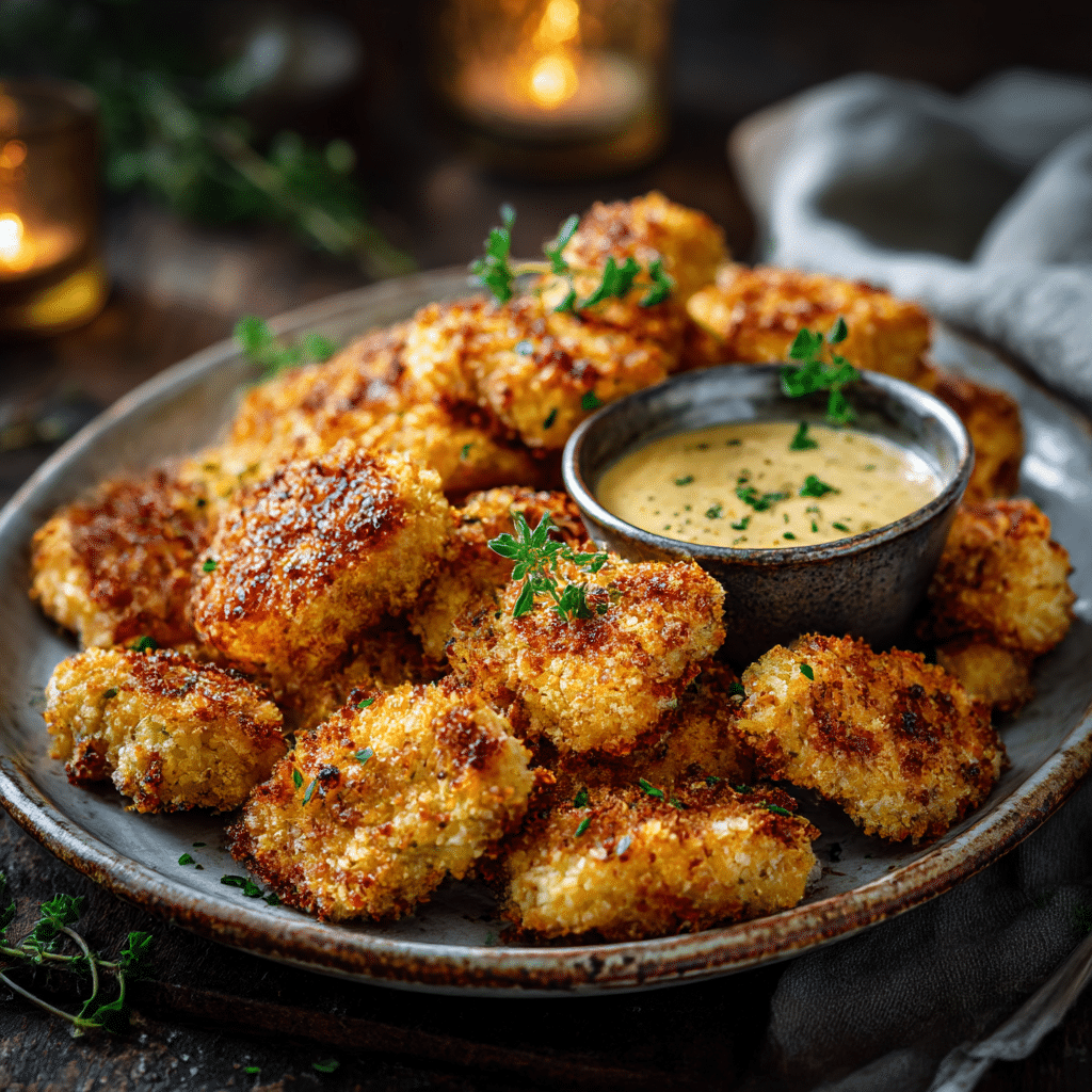 Parmesan Crusted Chicken Bites Recipe - Recipe Image