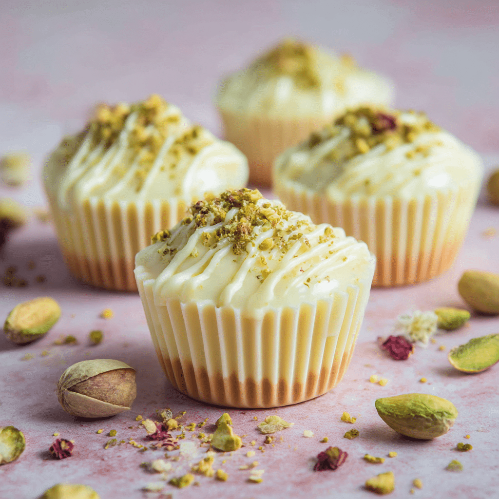 White Chocolate Pistachio Mini Cups Recipe - Recipe Image