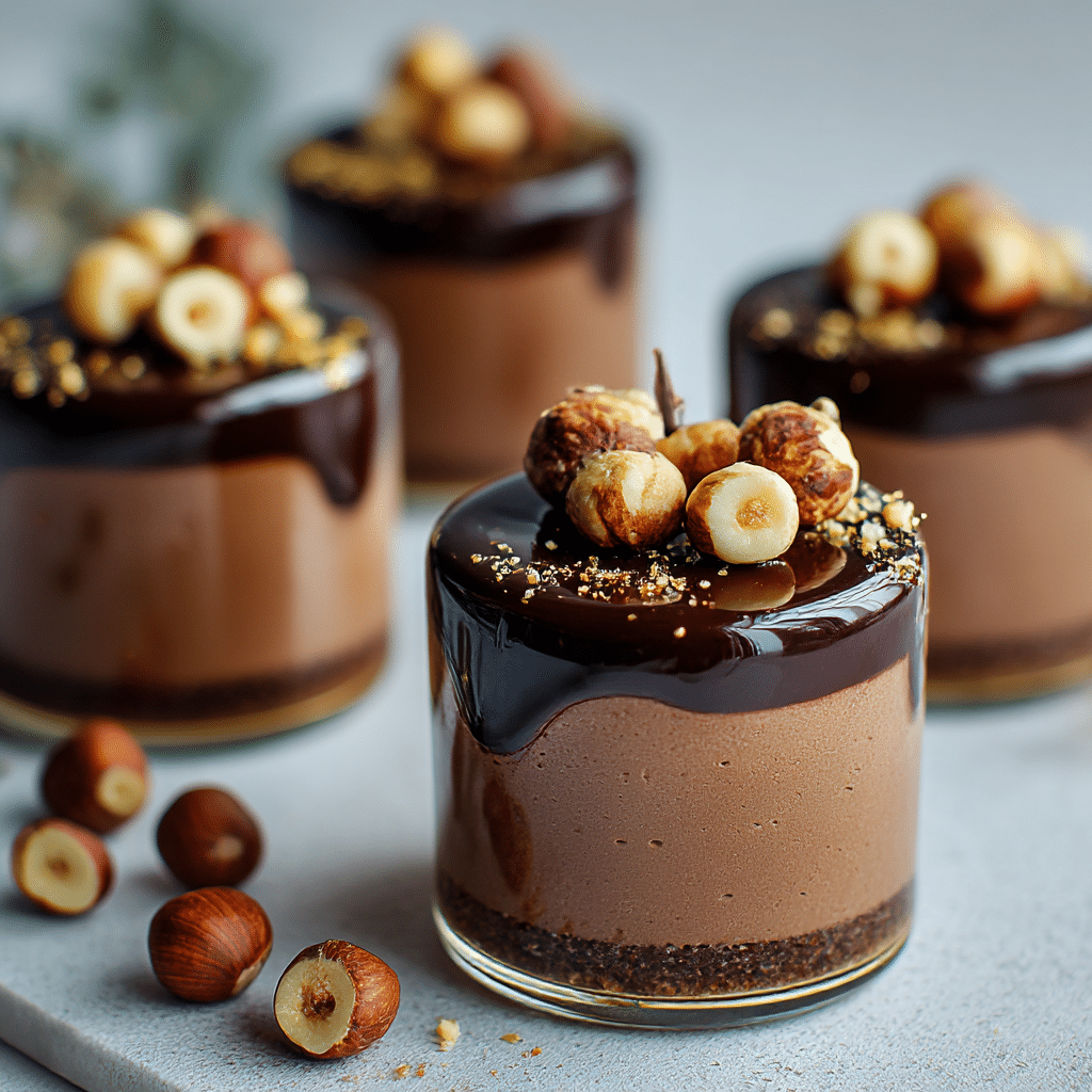 Chocolate Hazelnut Mini Mousse Recipe - Recipe Image