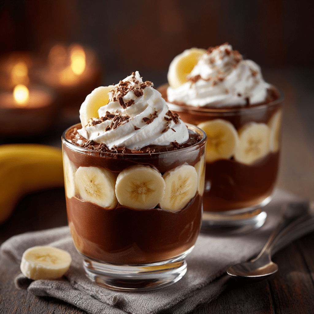 Chocolate Banana Pudding Cups Recipe - Recipe Image