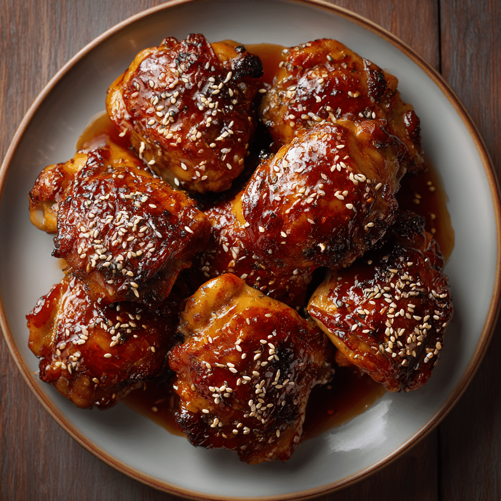 Sticky Honey Soy Chicken Thighs Recipe - Recipe Image