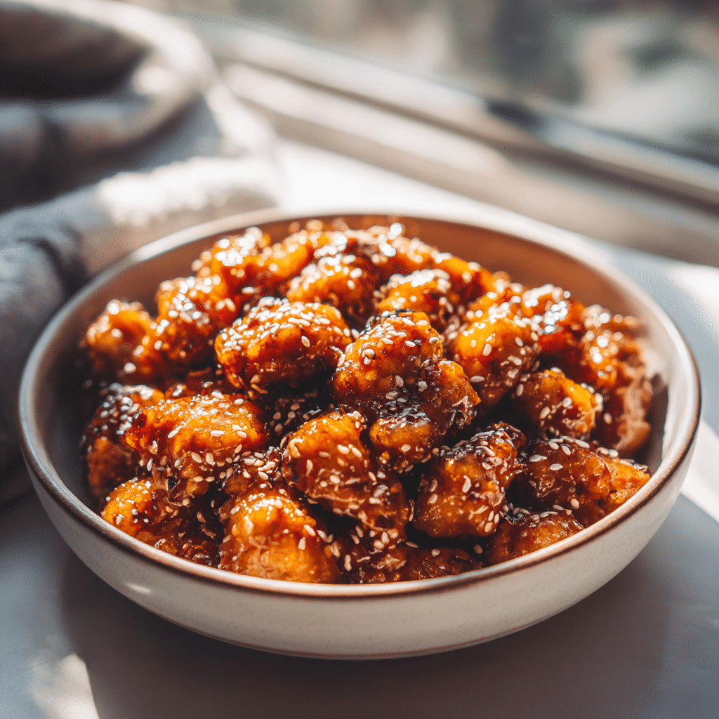 Crispy Honey Garlic Chicken Bites Recipe - Recipe Image