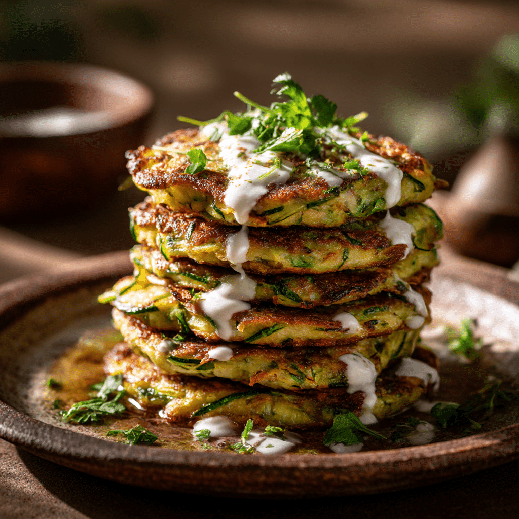 Mediterranean Zucchini Fritters Recipe - Recipe Image