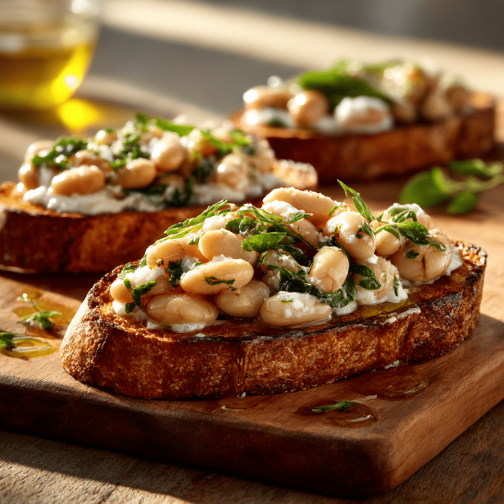 Italian White Bean Bruschetta Recipe - Recipe Image