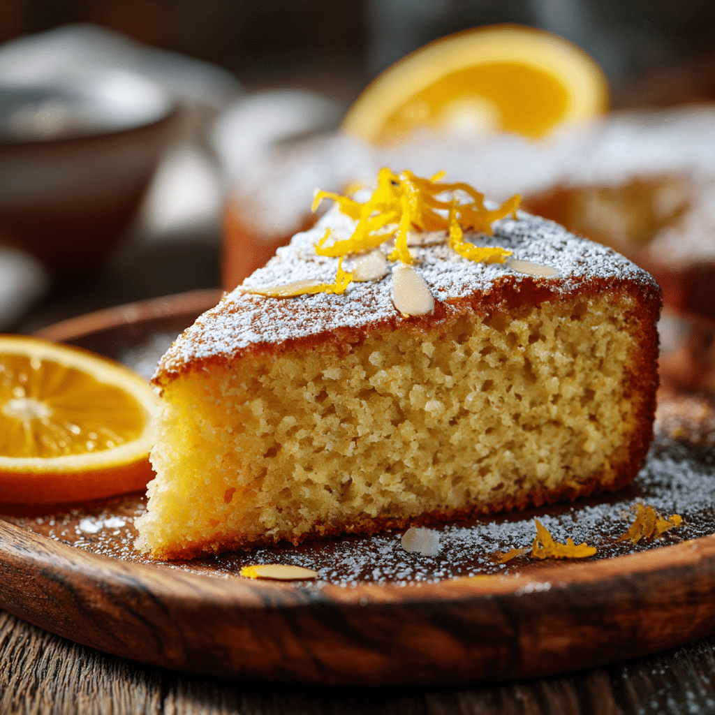 Vegan Orange Almond Cake Recipe