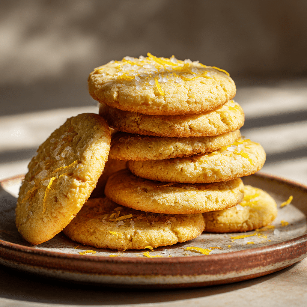 Vegan Lemon Olive Oil Cookies Recipe - Recipe Image