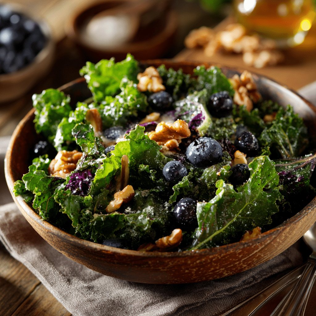 Kale Blueberry Salad Recipe - Recipe Image