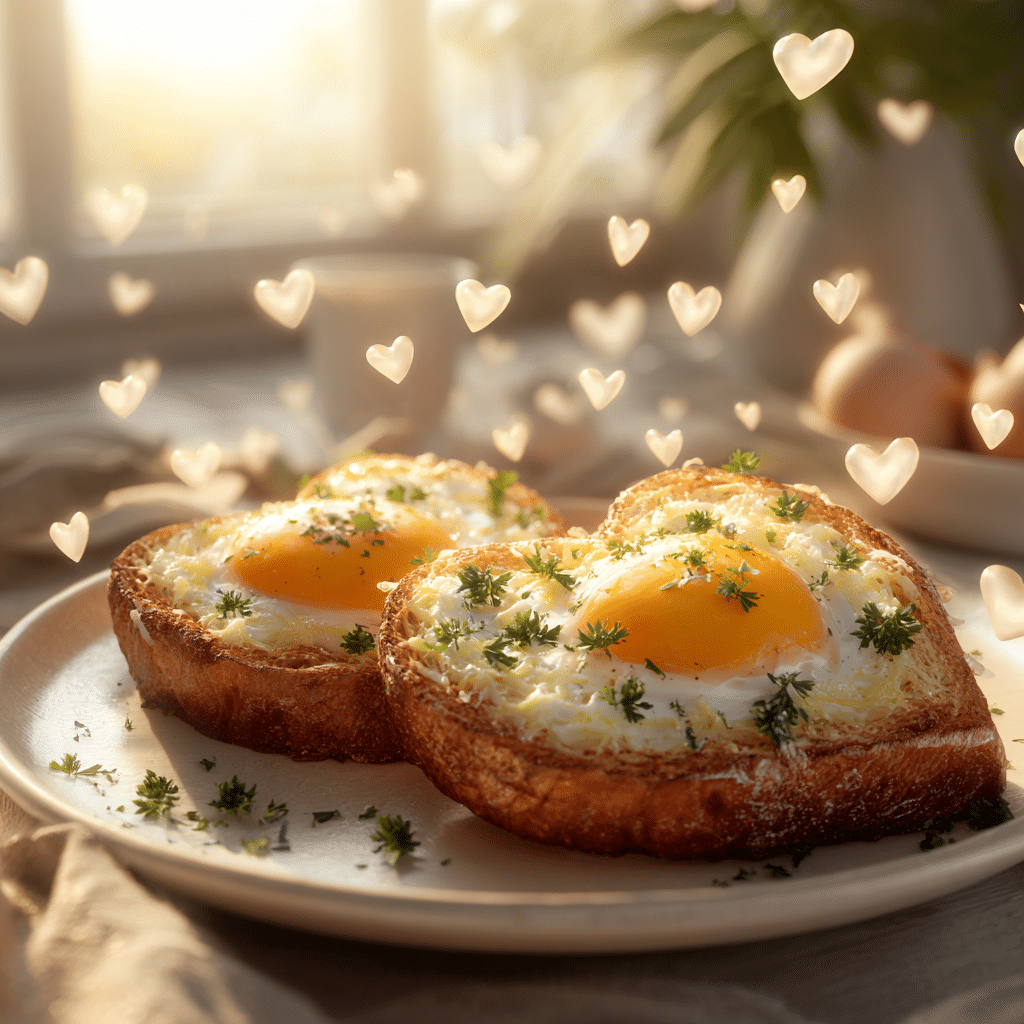Heart-Shaped Egg & Cheese Toast: Warm Morning Love Recipe