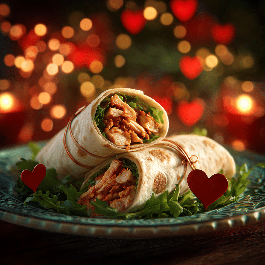 Heart Chicken Wraps: Quick Savory Love Recipe - Recipe Image