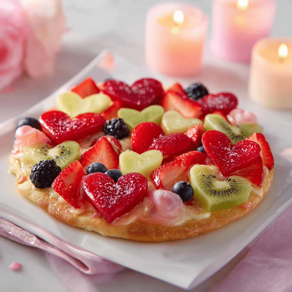 Valentine’s Day Fruit Pizza Recipe - Recipe Image