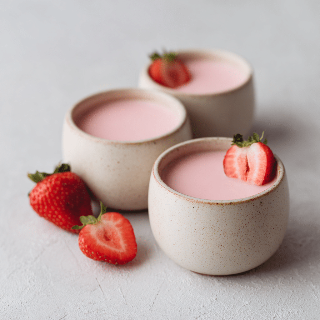 Strawberry Milk Pudding Recipe - Recipe Image