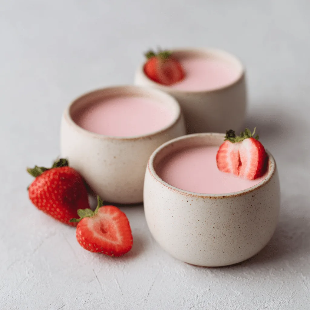 Strawberry Milk Pudding Recipe - Recipe Image