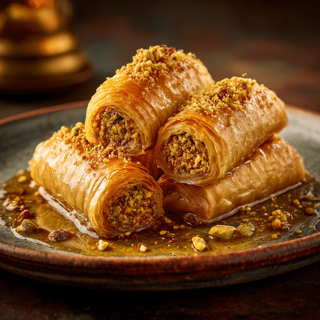 Vegan Baklava Rolls Recipe - Recipe Image